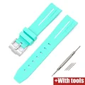 Cyan white line