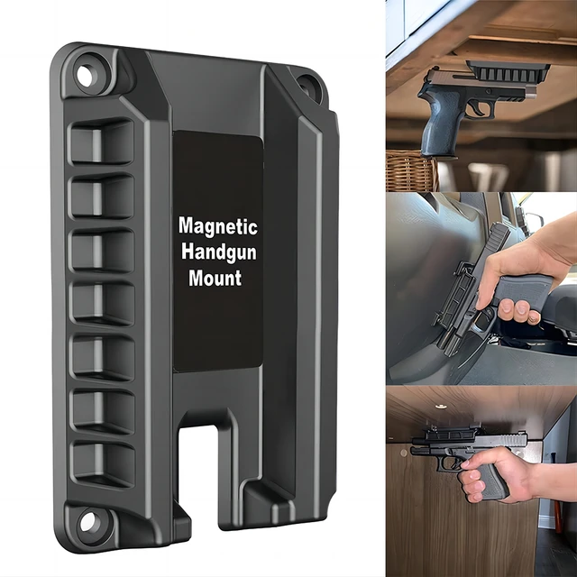 2-Pack Gun Magnet Mount, Magnetic Concealed Gun Holster Pistol