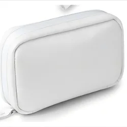 Versatile Silicone Travel Storage Bag - Reusable, Leak - Proof Container for Snacks, Toiletries, and Cosmetics (White)