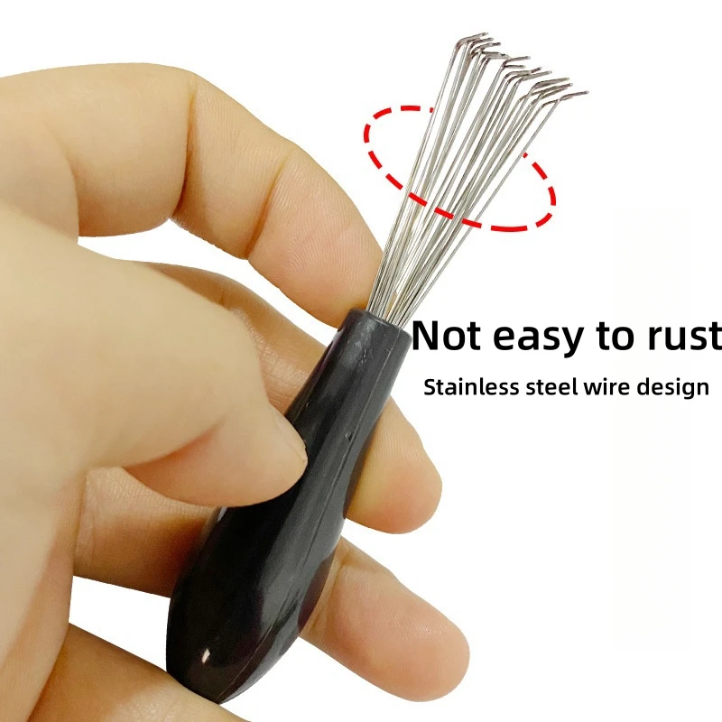 Description Picture 4 of item2pcs Comb Hair Brush Cleaner Plastic Handle Cleaning Brush Remover Embedded Beauty Tools Cleaning Products Cleaning Supplies