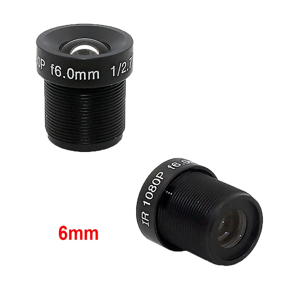 HD CCTV LENS 1080P 2.8/3.6/6mm Security Camera Lens M12 2MP Aperture F1.8, 1/2.5" Image Format Surveillance Camera Lens