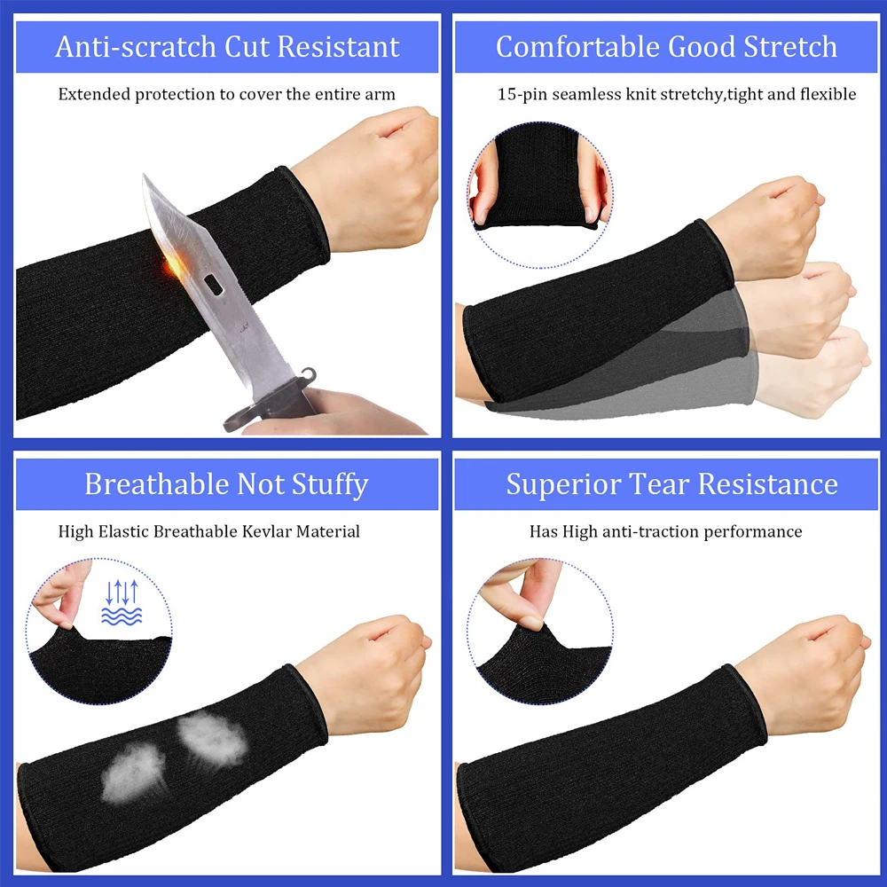 1Pair Wrist Support Colored Straight Tube Anti Cutting Anti Knife Cutting Anti Scratch Cut Wrist Protection Elbow Support wrist brace wrist guard wrist support wrist support band