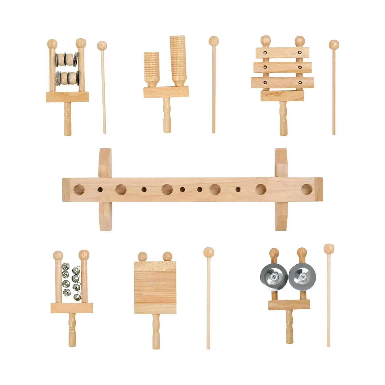 

6x Musical Instrument Set Montessori Toy for Ages 3-5 Professionals Children
