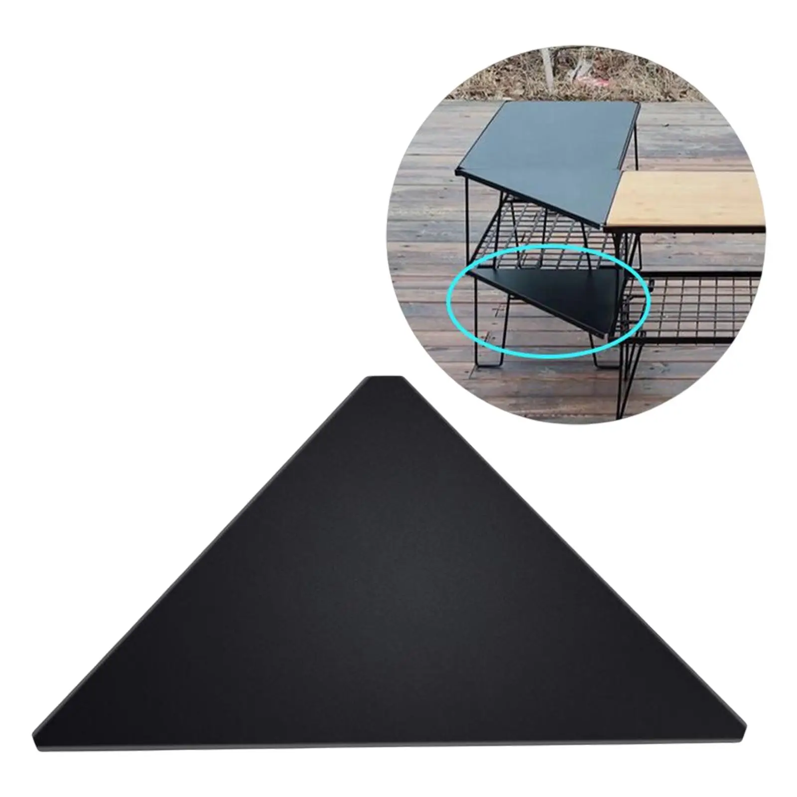 Camping Table Board Outdoor Stainless Steel Matching with Iron Net Table Desk Board for Backpacking Party BBQ Backyard foldable table