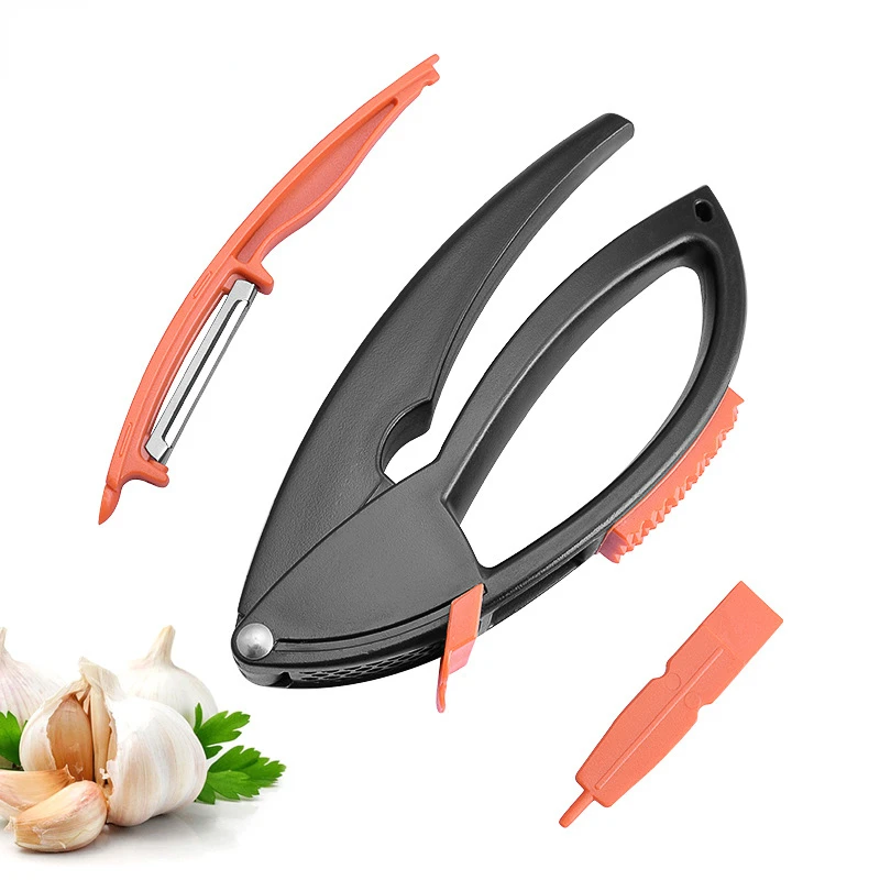 Multifunctional Garlic Press Fruit Peeler Handpressed Garlic Masher