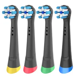 Premium Electric Toothbrush Replacement Heads, 4-Pack (4pcs Black)