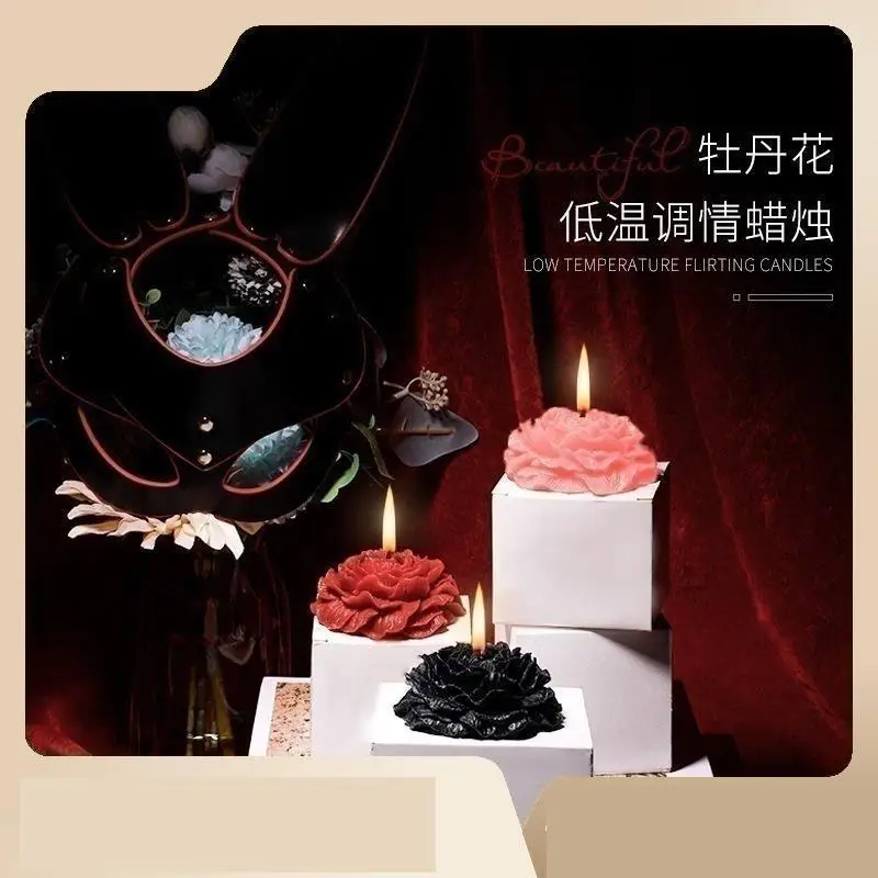 Rose Low Temperature Candle Props For Couple Foreplay Training Erotic Game Tool Massage