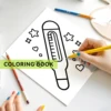 BOLD AND EASY MEDICAL GIRLY Coloring Book for Relaxation Featuring Lovely and Fun Illustrations for Adults and Kids Art Books ﻿ 5