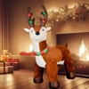 Inflatable Christmas Plush Reindeer Dolls Decoration 5.9ft LED Lights Blow Up Toy Xmas Outdoor Yard Decor for Home Holiday Party 1