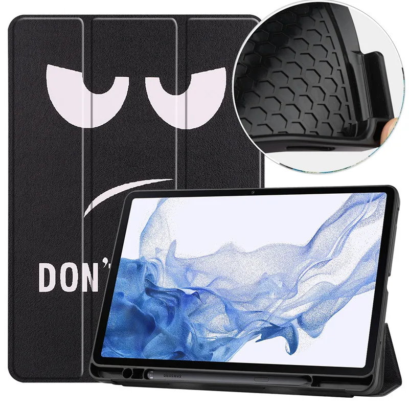 Tablet Case For Samsung Galaxy Tab S7 11 Inch Sm-T870 With Pencil Holder Cover For Samsung Galaxy Tab S8 Sm-X700 X706 Tablet