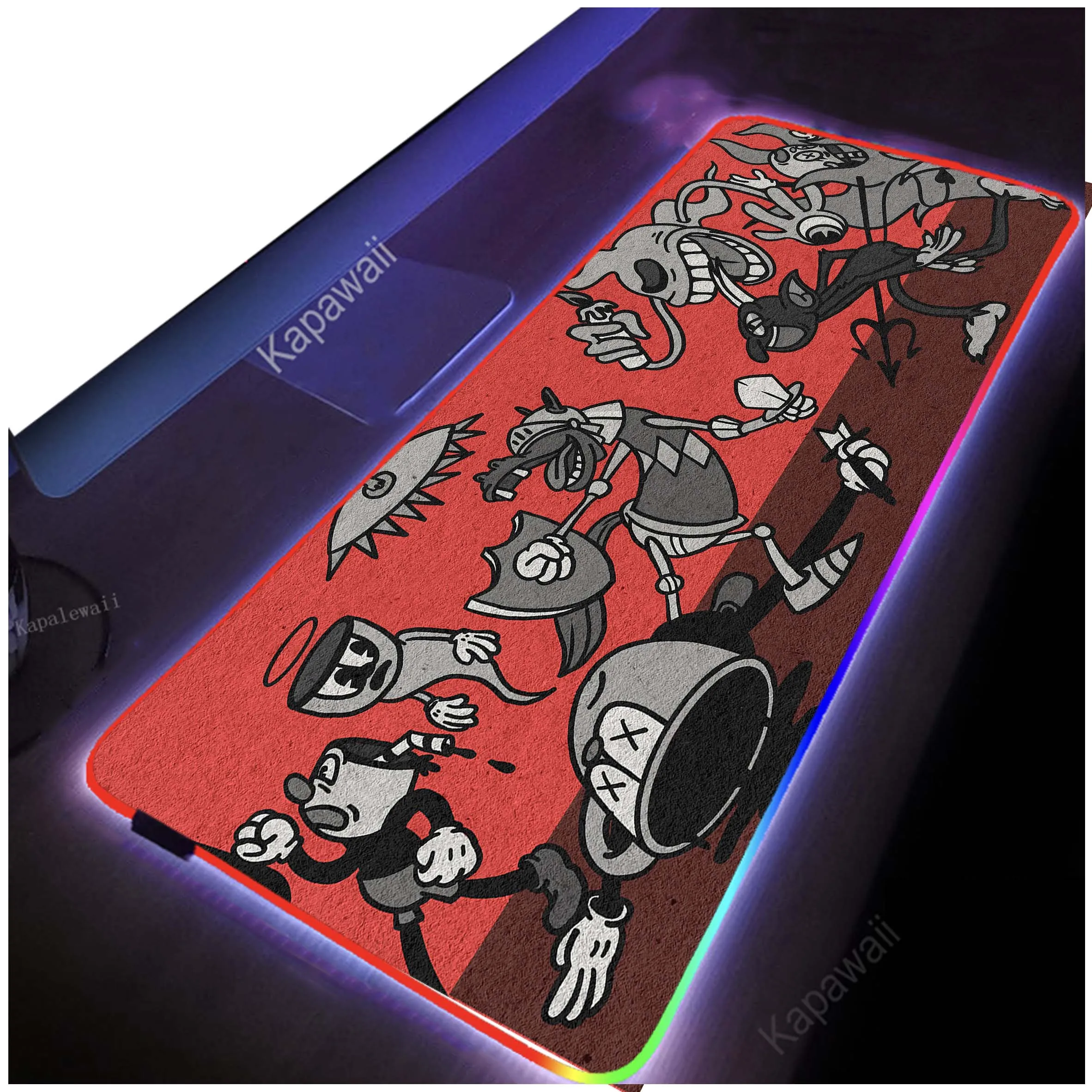 

Desige RGB Mouse Pad Soft Rubber Gaming Setup Accessories Mousepad XXL 900x400mm Desk Mat Locking Edge Mouse Pads Keyboard Mat