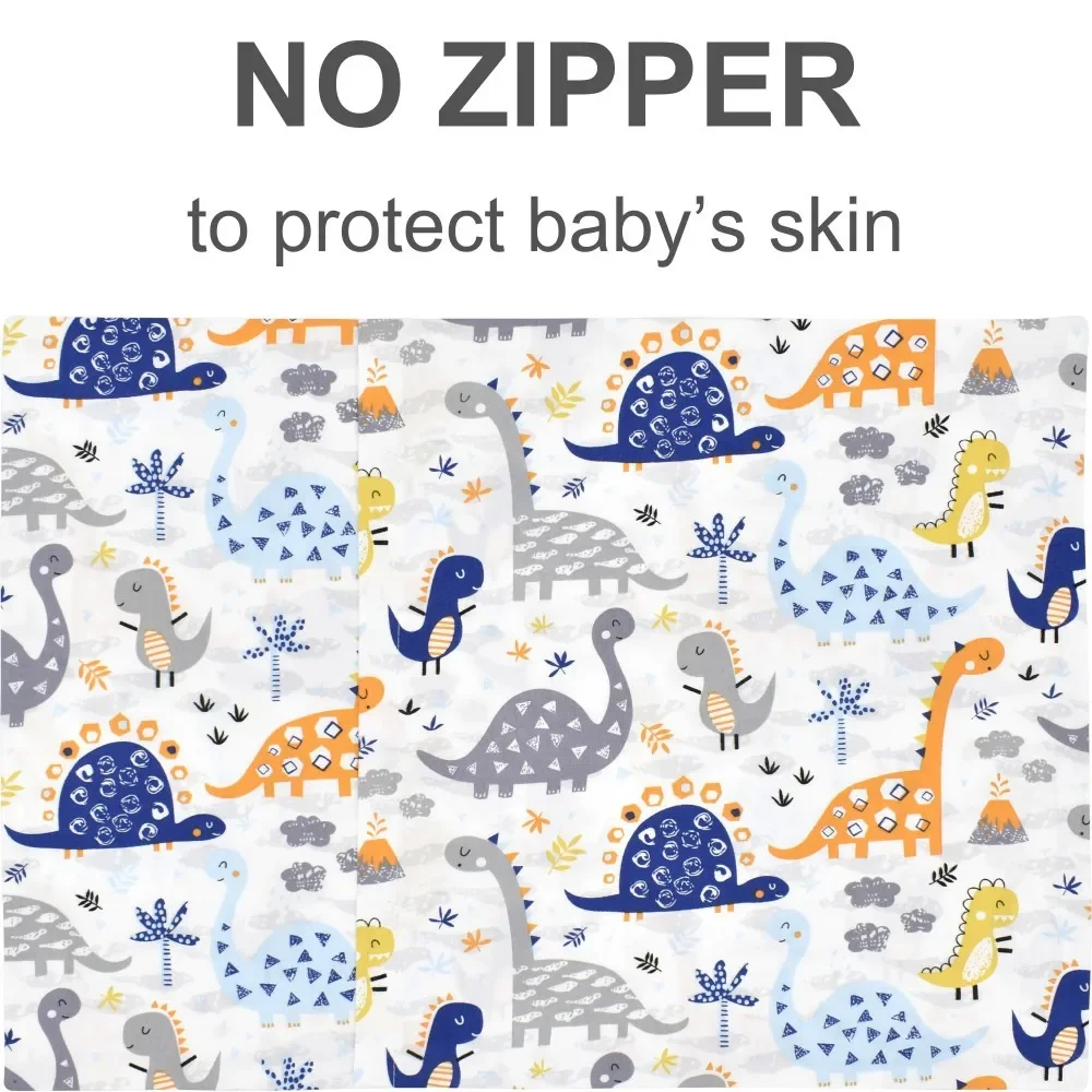 49*36CM Natural Cotton Plane Toddler Pillowcases, Super Soft and Breathable Thick Fabric Travel Pillow Cases with Envelope