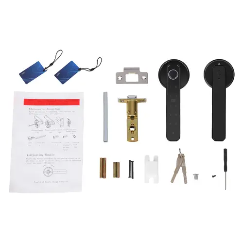 Smart Door Handle Lock Fingerprint/Password/IC Card /Key Unlock 0.2s Unlocking Type-C Emergency Power for Home Apartment Office - Image 6