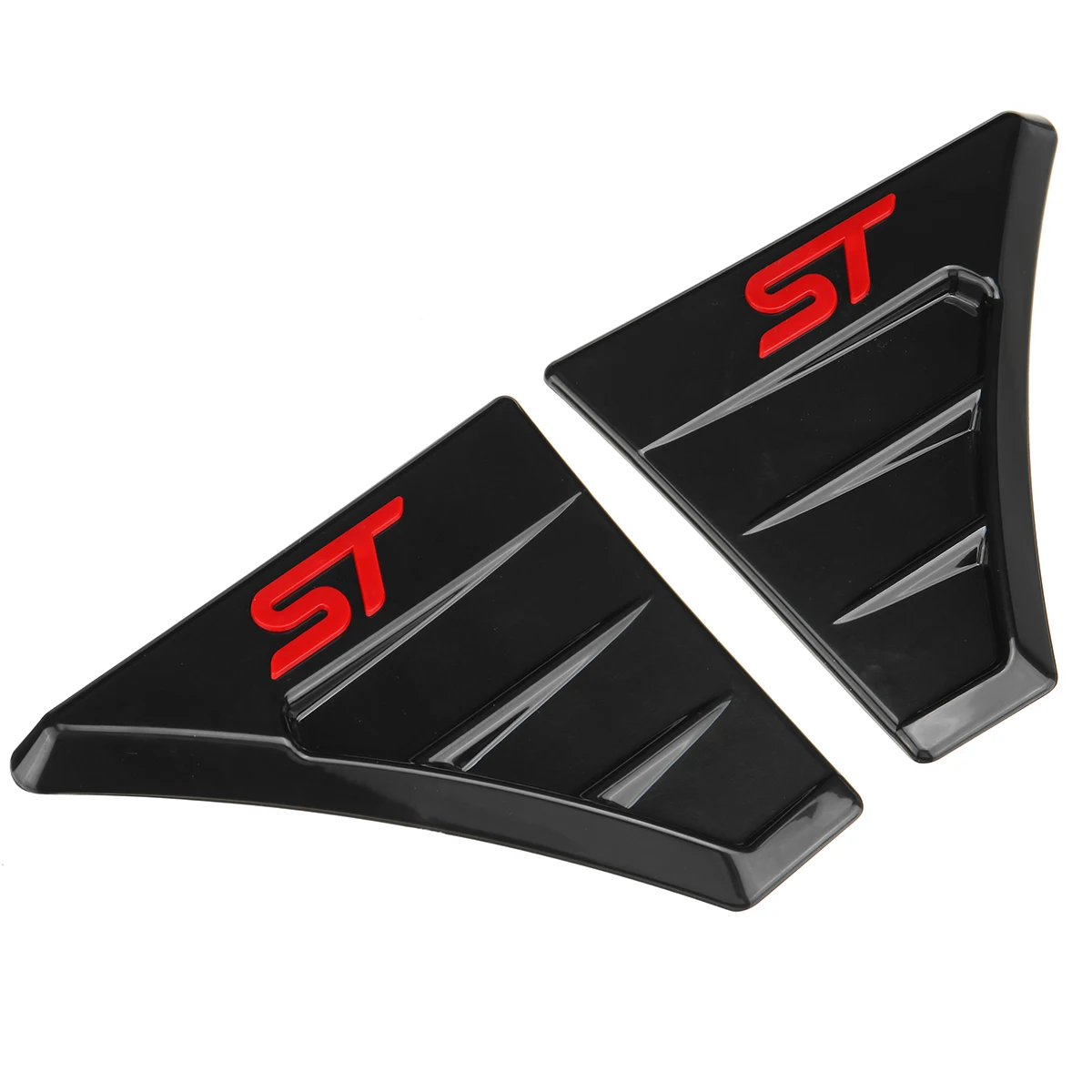 Red /Blue Car Side Vent Fender Spoiler Outflow Vent Sticker For Ford Focus MK2 All Models ST Style Wing Vents Cover