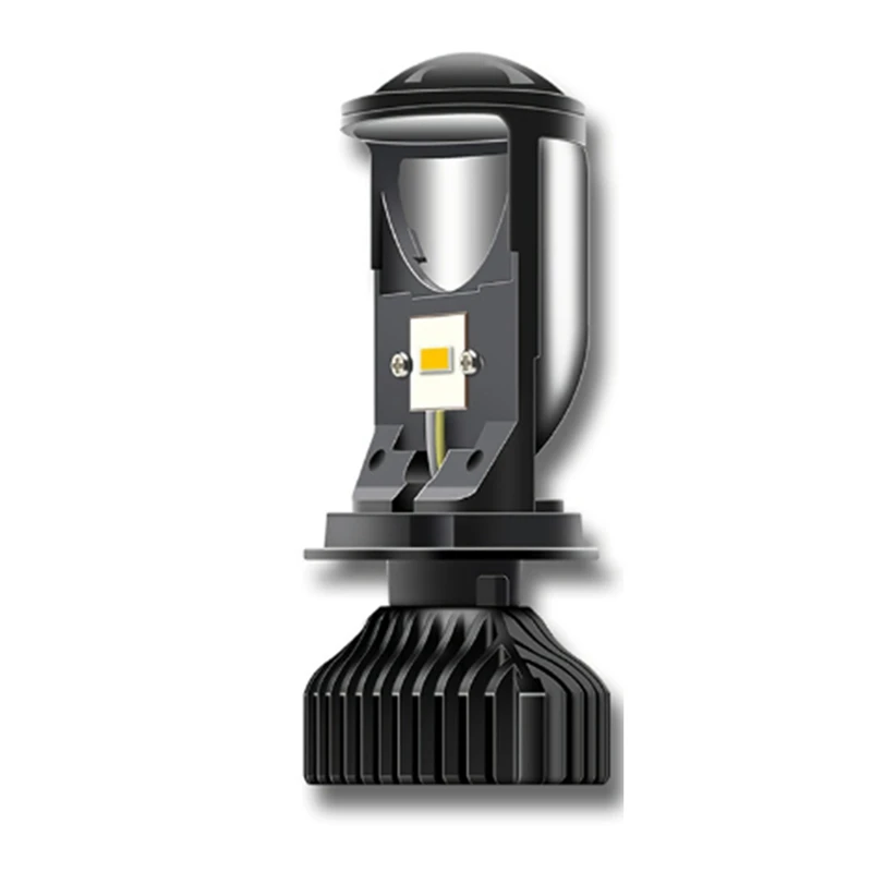 Y6S Dual Lens Car Led Headlight Brightness Far Near Light Conversion Faro Bianco + Giallo + Luce Gialla Bianca