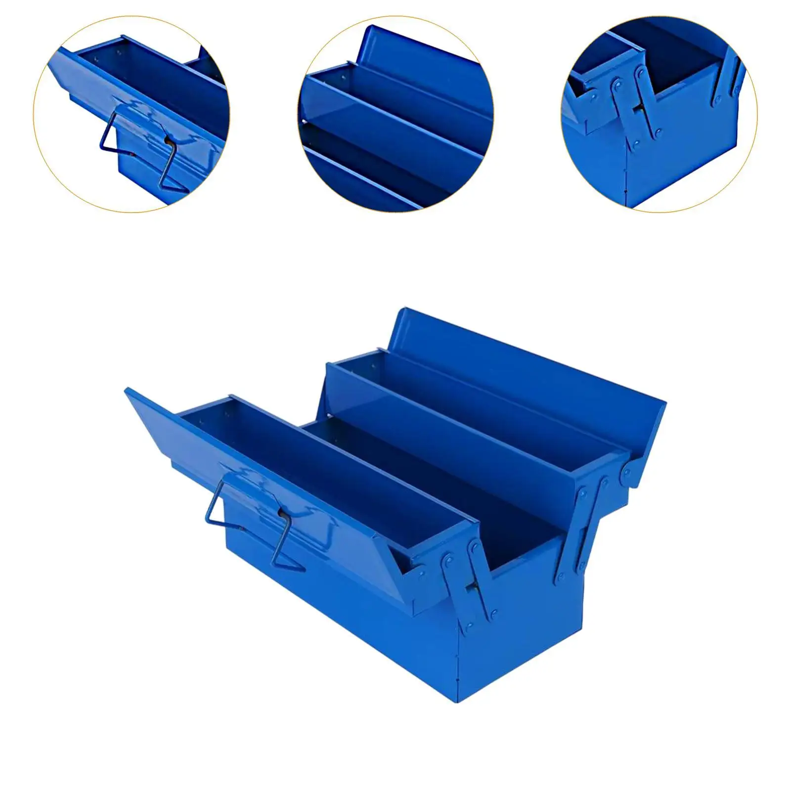 Metal Tool Box with Double Handle Container for Easy Classification Multipurpose Professional Suitcase Household Tool Organizer Metal Tool Box with Double Handle Container for Easy Classification Multipurpose Professional Suitcase Household Tool Organizer