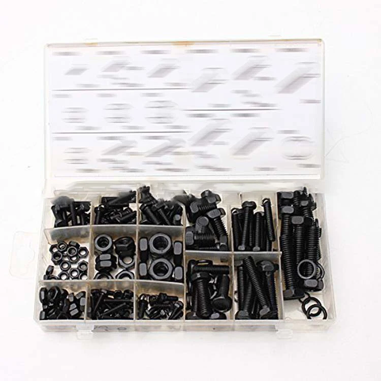 

240Pcs M4 M5 M6 M8 M10 Hex Screw Bolt Nut Fasteners Carbon Steel Standoff Washer Spacer Hex Nuts and Bolts Assortment Kit