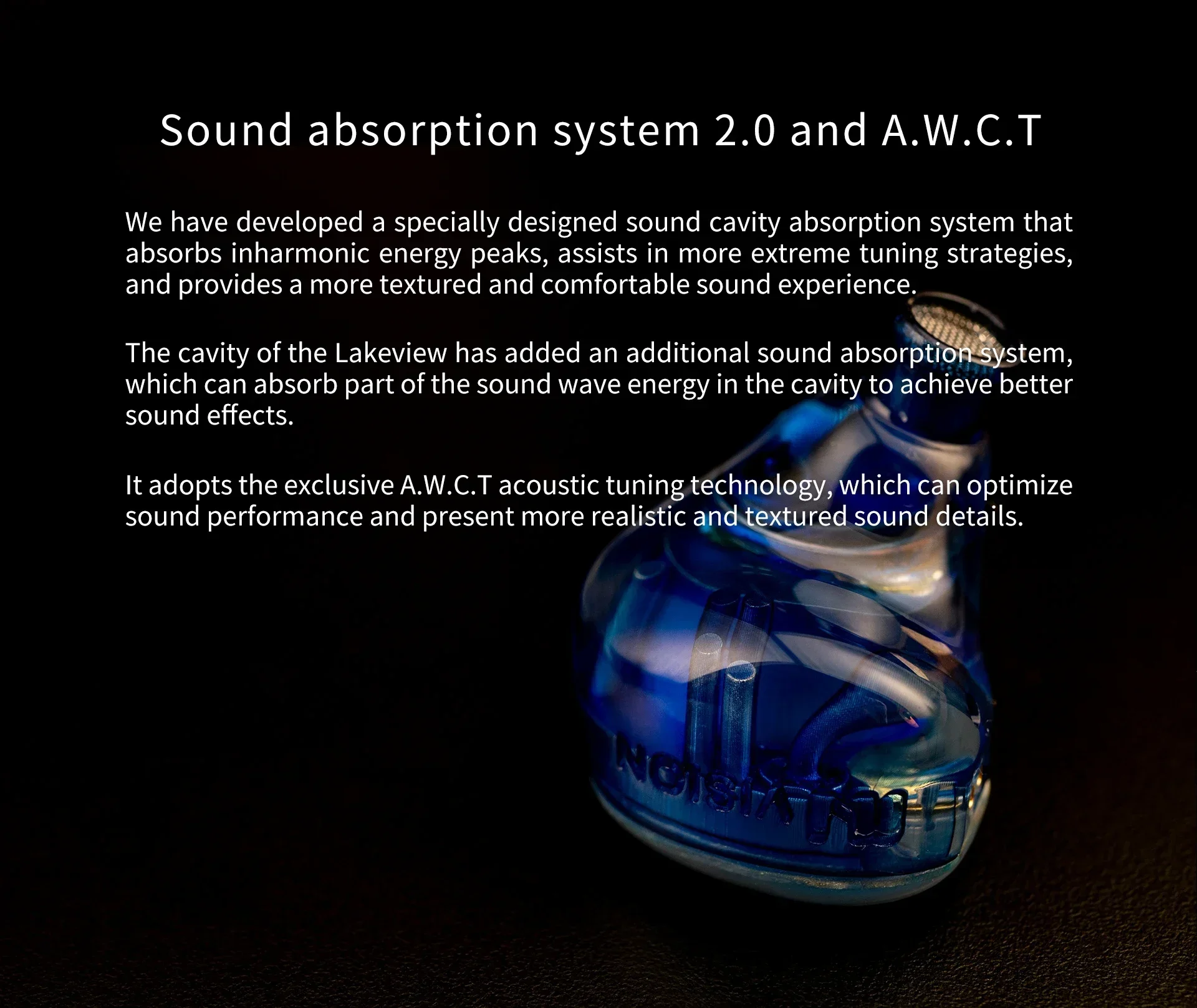 INTUAURA Lakeview Ultra-wideband 2nd-gen Dynamic Driver IEMs HiFi Monitor Earphone Wired Earbuds for Audiophiles Musicians