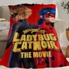 Cartoon M-MiraculousES Cat L-LadybugES Blanket Skin friendly comfort warm plush blanket suitable sofa living room office bedroom 6