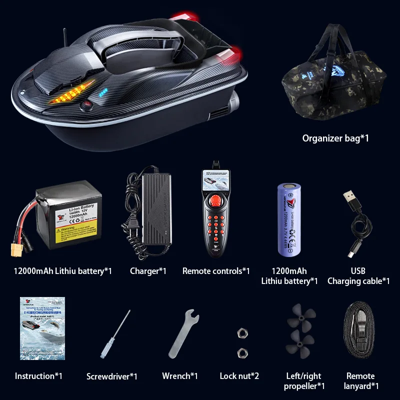 New Version Underwater Fish Finder with High Digital Camera Fishing Sonar GPS Fishing Bait Boat Equipment
