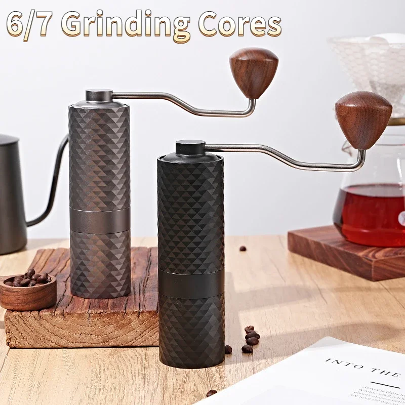 

Manual Coffee Grinder CNC Stainless Steel 420 Dual Bearing Adjustable Manual Coffee Bean Grinding Mill Tool Coffee tools