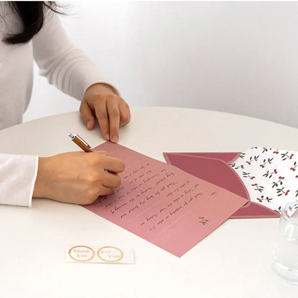Floral Envelopes & Stationery Set with Stickers – DIY Postcards & Greeting Pads
