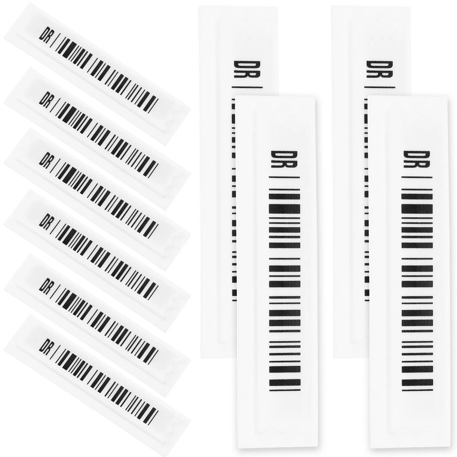 108Pcs 상품 도난 방지 자기 스트립 라벨 화장품 슈퍼마켓 액세서리용 경량 상점 상품 보안 태그
