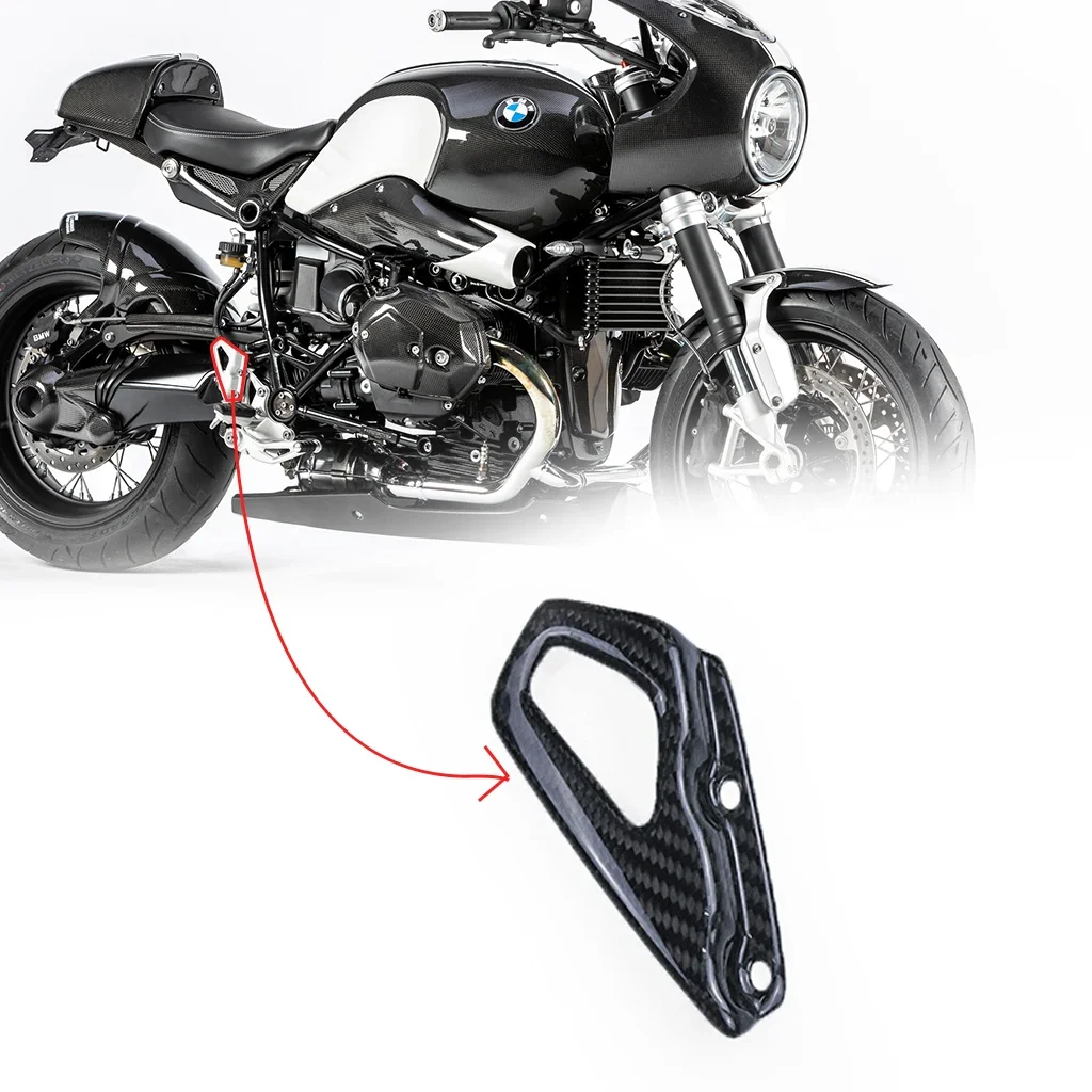 For BMW R NINE T Front Heel Guards Carbon Fiber Motorcycle Accessories Foot Rest Cover Protector Fairing Kit