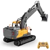 E568 RC Excavator 1:16 Engineering Car Alloy 12CH Crawler 3 in 1 Digger RC Truck 2.4G Chargeable Wireles Remote Control Car Toy 1