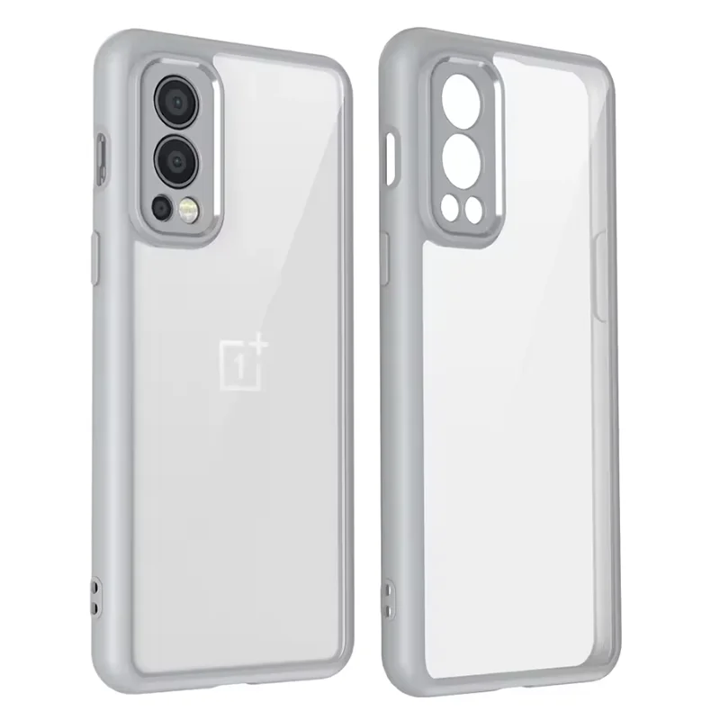 Shockproof Silicone Bumper Clear Matte Back Phone Case