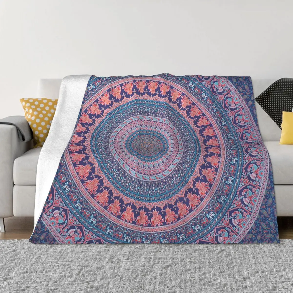 Boho Chic Red Family Coperta Soft Sofa Coperta Traspirante E Snuggly Ideale Per Lounging Soft Sofa Coperta Soprannaturale