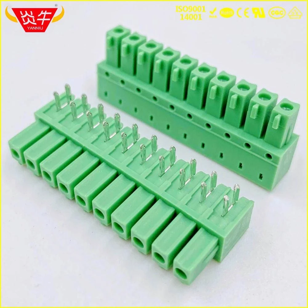 10Pcs KF2EDGA 3.81 2P 12P PCB PLUGIN TERMINAL BlOCKS 15EDGA 3.81mm