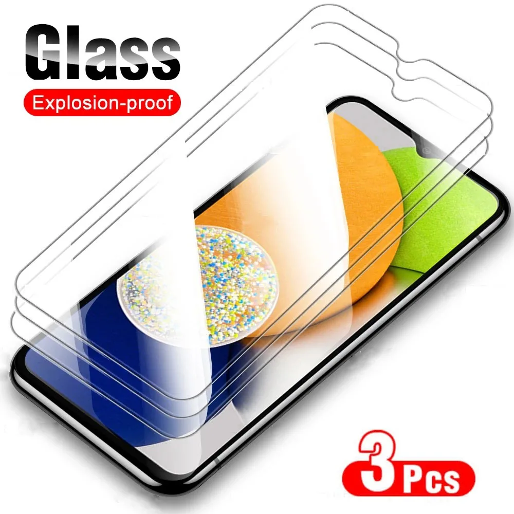 

3 шт. закаленное стекло для Samsung Galaxy A03 Core A13 A33 A53 A73 M23 M33 M53 защита для экрана M02 M12 M22 M32 M42 M52 M62 стекло