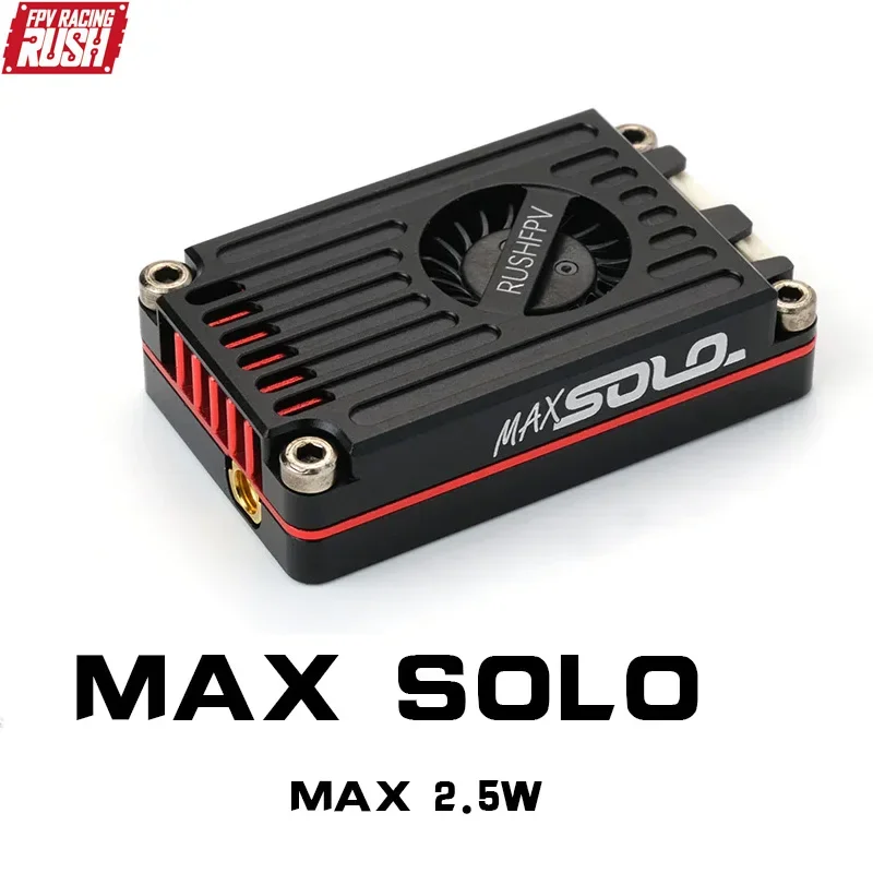 IN STOCK RUSH TANK MAX SOLO 5.8GHz 2.5W High Power 48CH VTX Video Transmitter with CNC shell for RC FPV Long Range