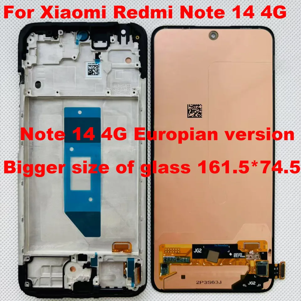 Écran LCD Tactile De Remplacement Pour Xiaomi Redmi Note 14 4G - Neuf - Compatibilité Exacte à Vérifier