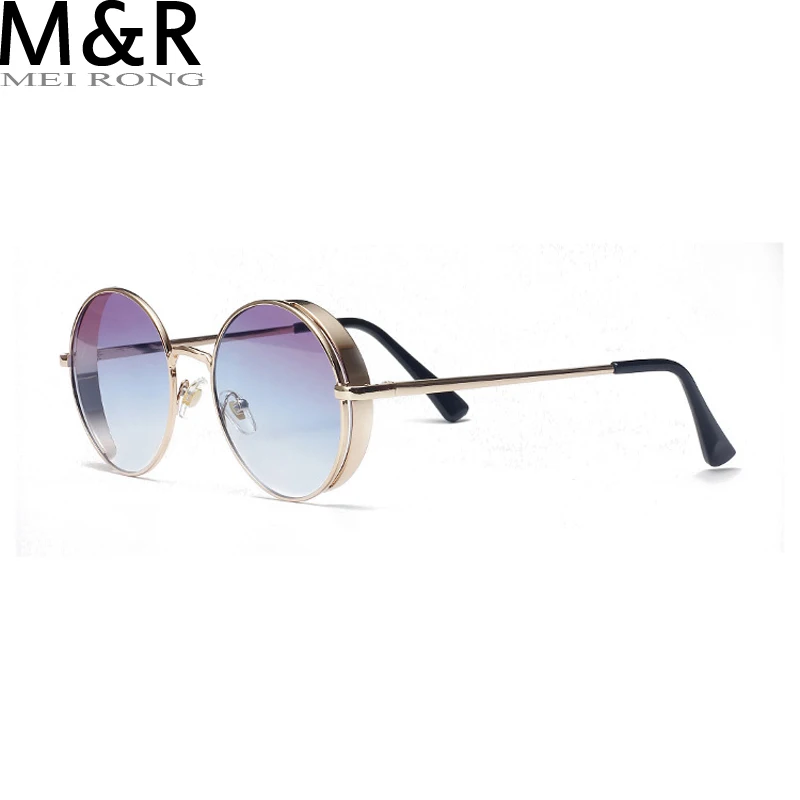 

Metal Steampunk Sunglasses Men Women Fashion Round Glasses Brand Designer Vintage Sun Glasses High Quality Oculos de sol 2022