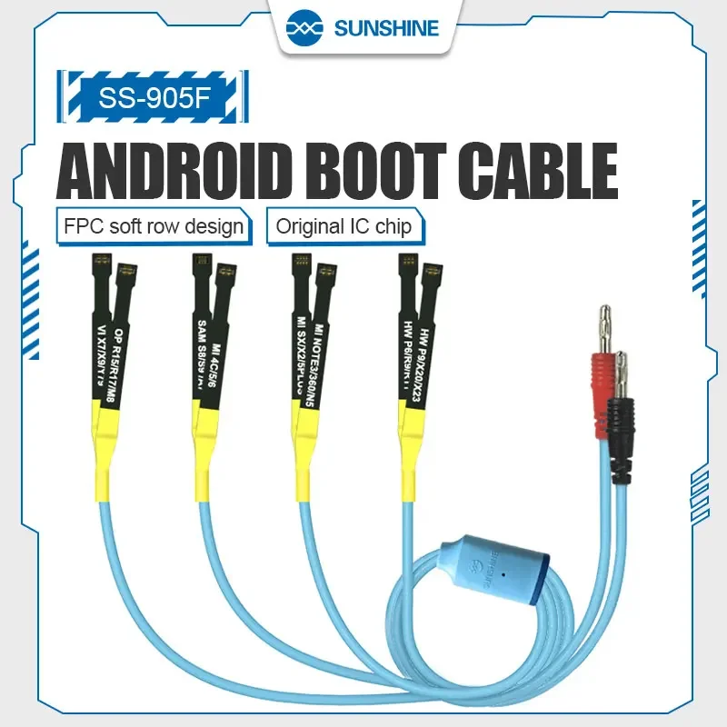 

SS-905F Mobile Phone Power Supply Line Cable Boot Test Control Line Phone Power Repair Tools for Android Samsung Huawei Xiaomi