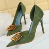 Women Fetish 10.5cm High Heels Metal Buckle Nightclub Designer Pumps Lady Daily Office Heels Evening Scarpins Shoes Plus Size 3