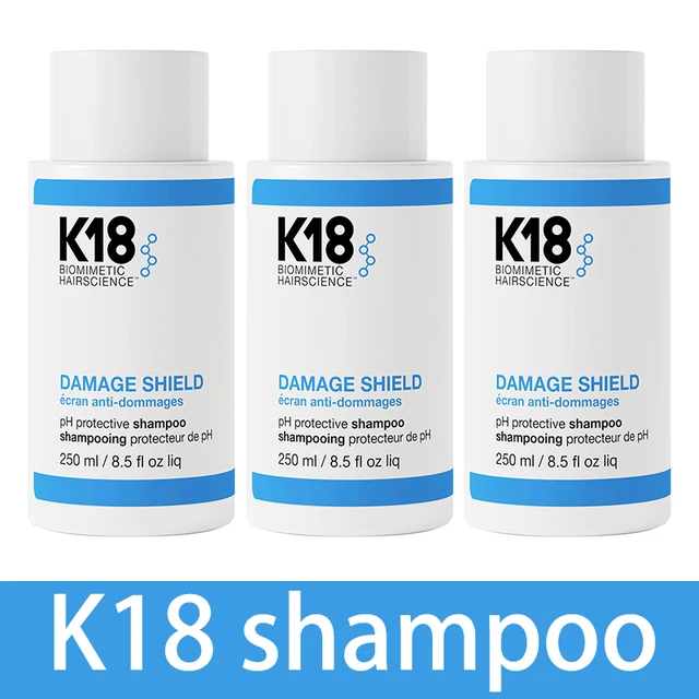 250ml Original K18 Damage Shield Shampoo Reduces Frizziness Tangles Maintains Hair Health Clean Preserves Color Enhances Shine 1