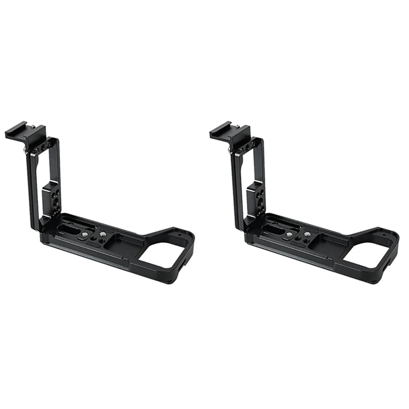 

2X A7R4 A7M4 Stretchable Adjustable Quick Release L Plate/Bracket Hand Grip With Hot Shoe For Sony A7RIV A7MIV RRS