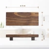 Wood Pedestal Soap Stand, Farmhouse Wood Riser, Soap Dish Holder/Tray Counter Decor for Bathroom Kitchen, Rustic Candle Plant 5