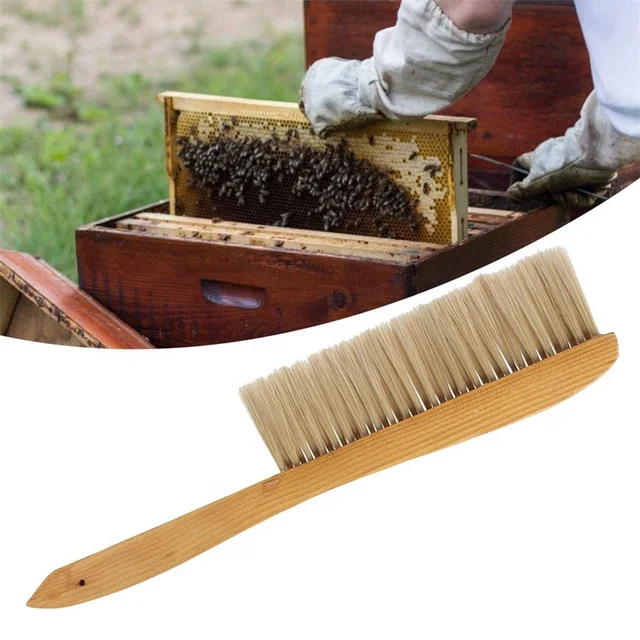 Méhészeti Kefe Méhész Méhkas Szerszámok Fa Puha Méh Seprő Műanyag Szál Kaptár Tisztító Berendezések - Image 2