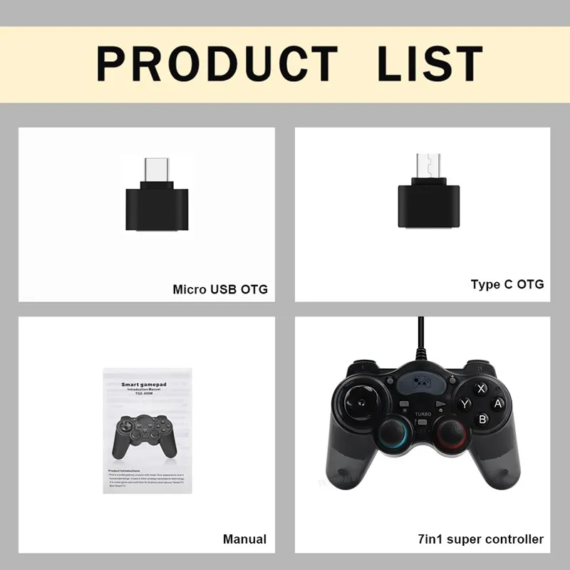 Wired Controller Gamepad Android Smart Phone Joystick PC Joypad Controle For PS3/PS4/PC360 For Switch NS support steam games