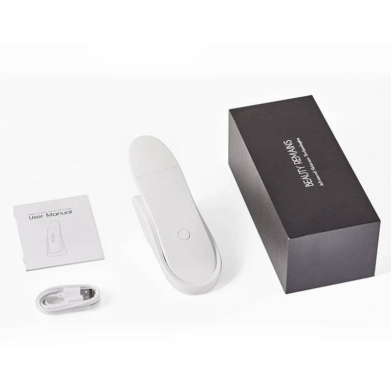 Ultrasonic Skin Scrubber Face Blackhead Exfoliator Deep Cleanser Face Lift & Firming Massage Tool Cleansing Spatula Veya