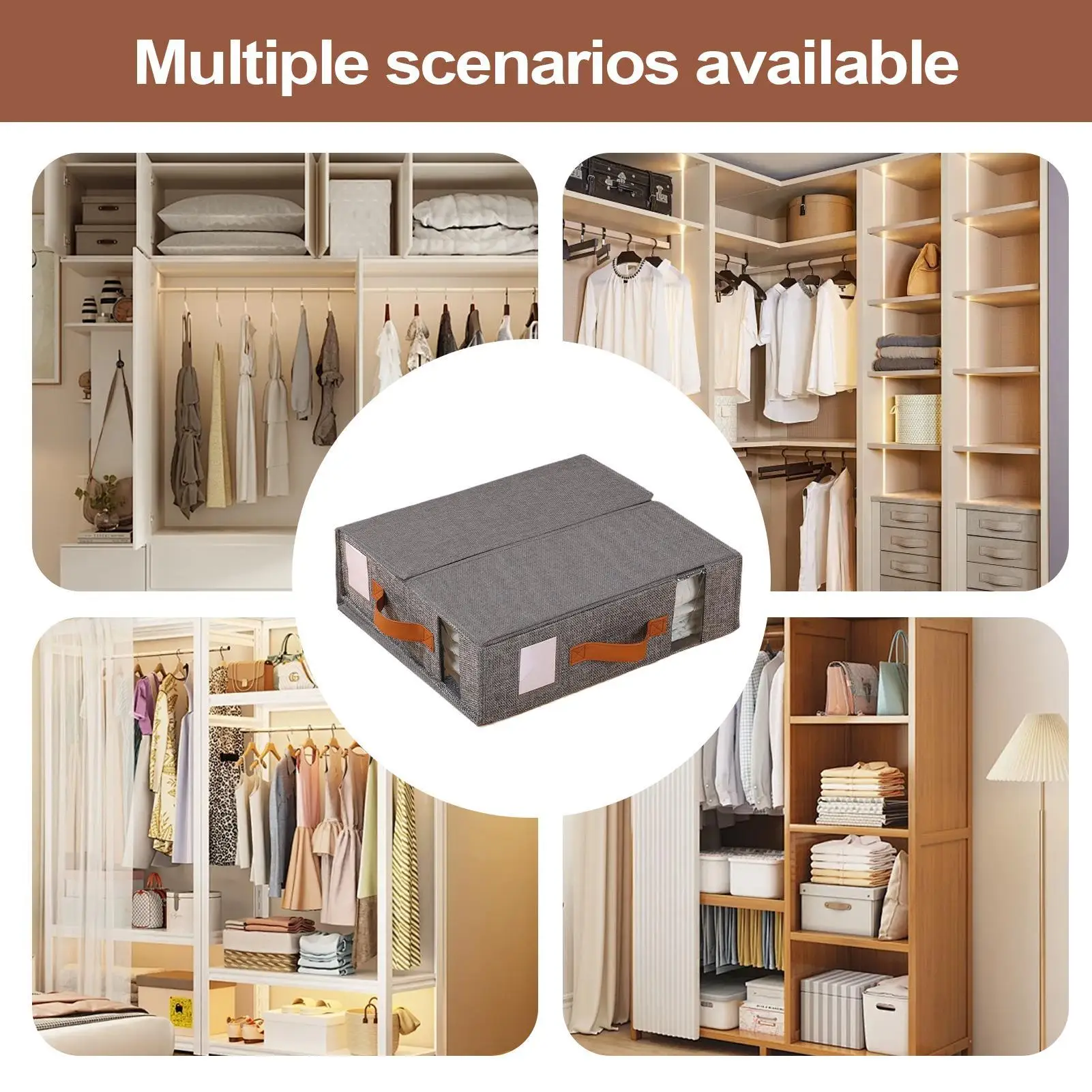 Bed Sheet Organizer Stackable Sheet Organizers And Storage For Closet Dust-Proof Bags Holder Containers Box For Clothes Packing