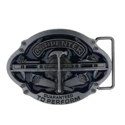 Retro Carpenter Belt Buckle Steampunk Men's Accessories Cowboy Metal