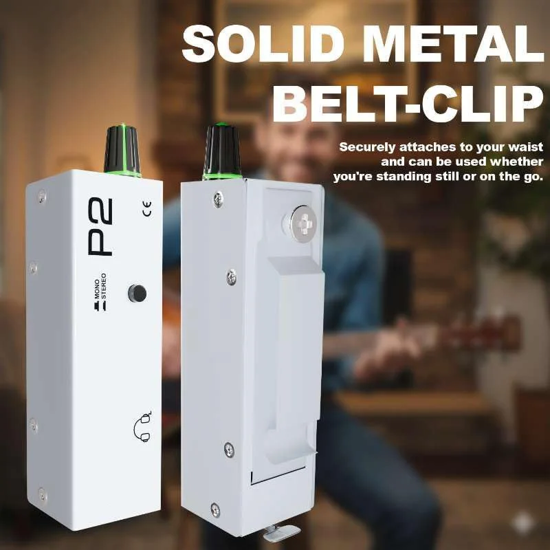 p2 인이어 모니터 앰프 내장 리튬 배터리 XLR/TRS 입력 3.5mm 출력 스테레오/모노