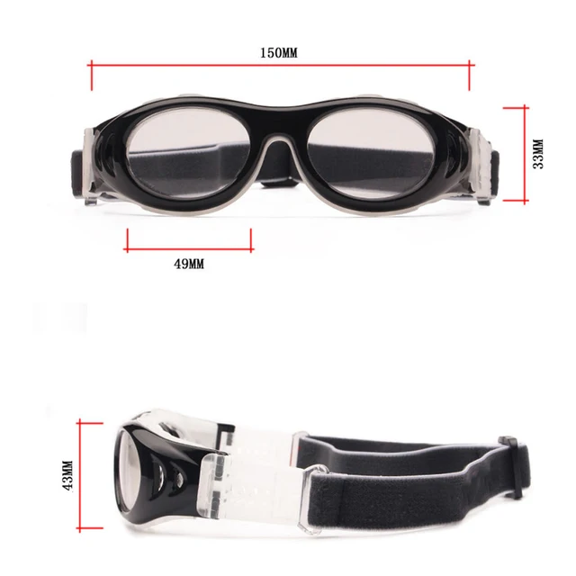 Teens Adults Basketball Glasses with Protective Cushion Clear Lens Children Optical Sports Goggles Volleyball Soccer 2