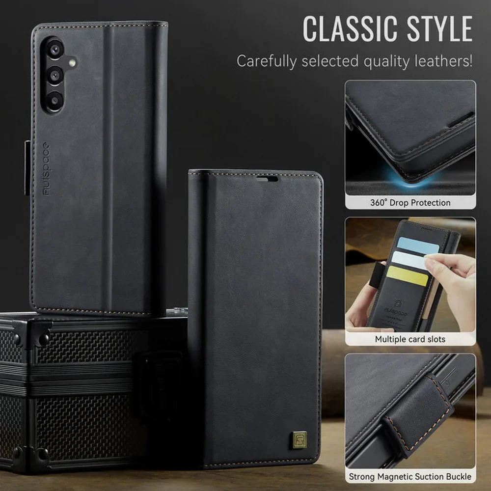 5G Leather Wallet Phone Case Cover