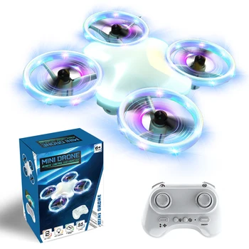 with Fixed Height One-button Up-and-down Headless Mode Fast and Slow 360-degree Flip Seven-colored Light Small Rc Quadcopter 1